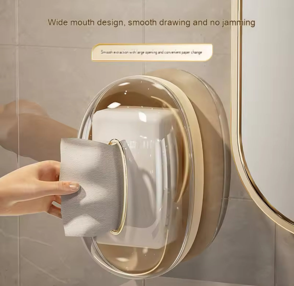 Acrylic Luxury Wall Mounted Tissue Box, Dustproof Napkin Box, Multifunctional Tissue Organizer Container Acrylic Luxury Wall Mounted Tissue Box, Dustproof Napkin Box, Multifunctional Tissue Organizer Container